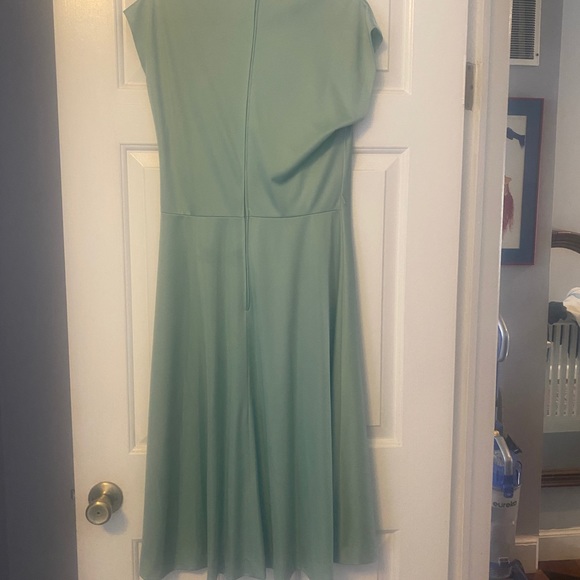 Vintage Light Sage/Seafoam Green Tea-Length Dress - Picture 2 of 5